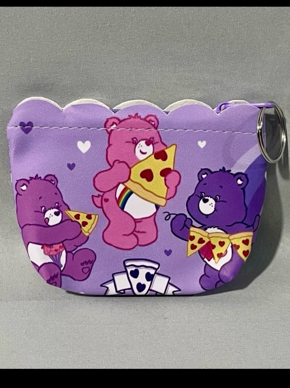 Purple Care Bear Keychain Pouch - Kids Accessories